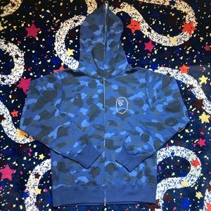 A bathing ape swarvoski full zip hoodie